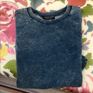 Distressed designer sweatshirt